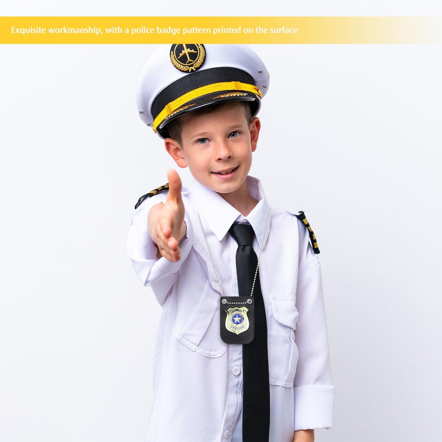Police Badges for Kids Pretend Play Officer Badge Detective Badge Cop Badge Costume Gear Detective Sheriff ST1-JHPGXL