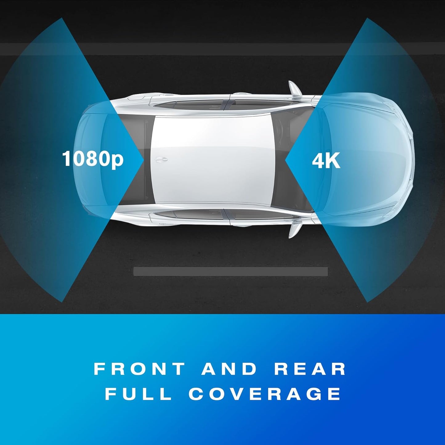 Type S T400 Ai-Powered Driver Assistance 4K Dash Cam with ADAS, Collision Warnings, Lane and Pedestrian Detection, Vehicle Departure Reminders, Front Rear Smart Incident Video Surveillance, SD Card