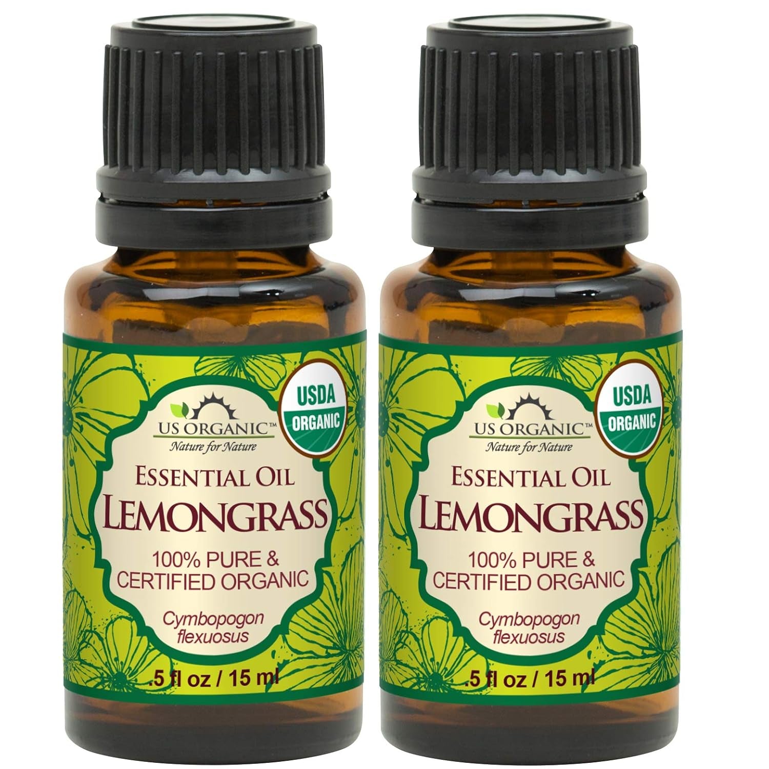 100% Pure Peppermint Essential Oil - USDA Certified Organic - 10 Ml Pack of 2 - W/Improved Caps and Droppers (More Size Variations Available) TLBH