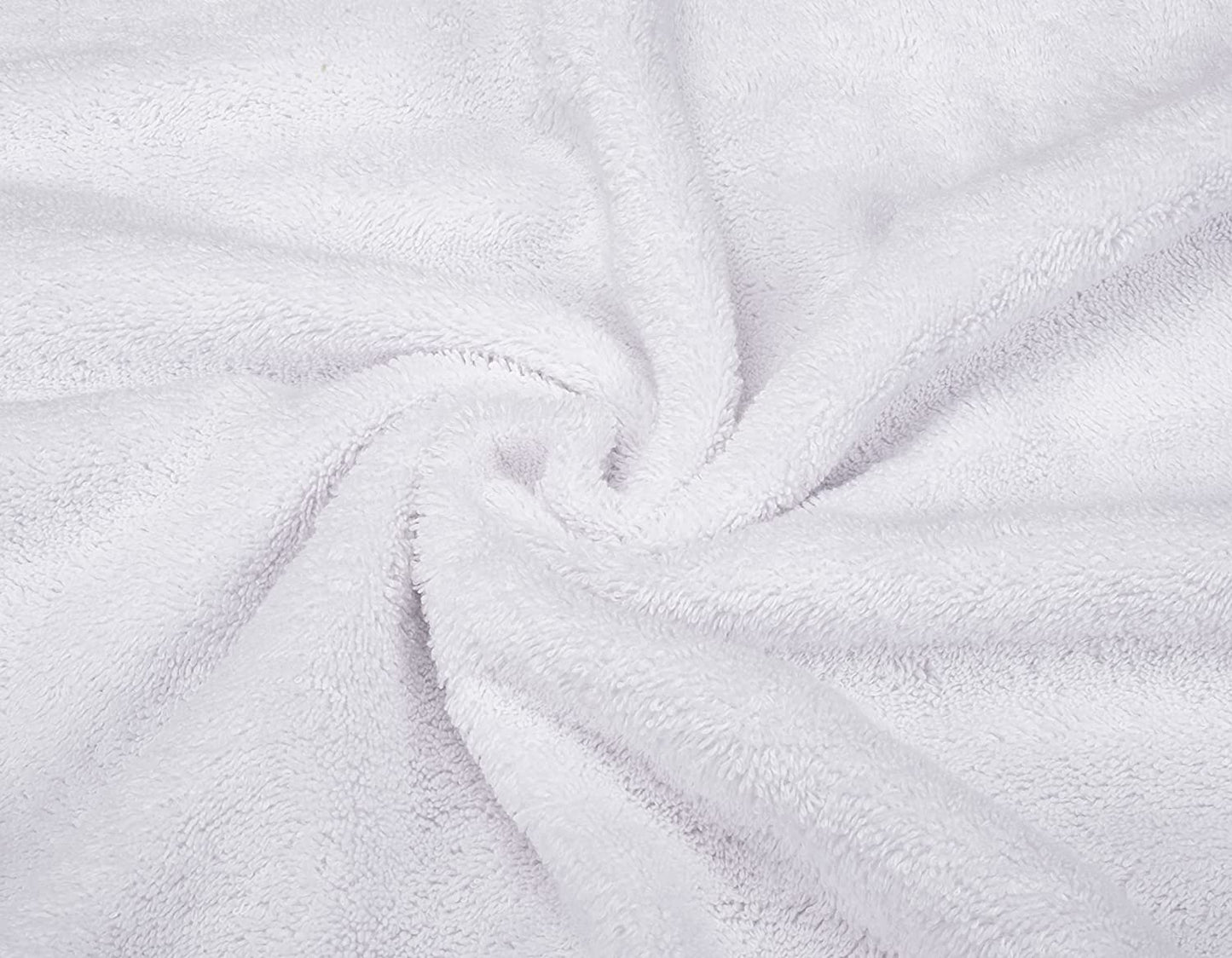 Luxury 6 Piece Towel Set, 2 Bath Towels 2 Hand Towels 2 Washcloths, 100% Cotton Turkish Towels for Bathroom, White Towel Sets