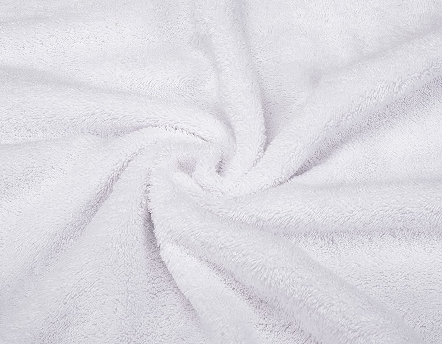 Luxury 6 Piece Towel Set, 2 Bath Towels 2 Hand Towels 2 Washcloths, 100% Cotton Turkish Towels for Bathroom, White Towel Sets