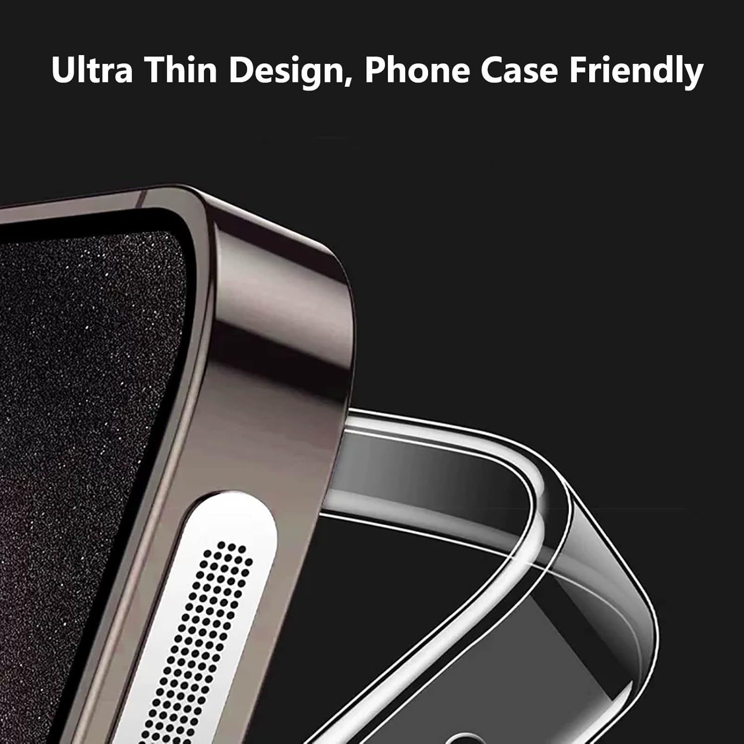 For Iphone 16 Pro / 16 Pro Max Earpiece Speaker Mesh anti Dust Proof Adhesive Cover - 5Pcs / Black