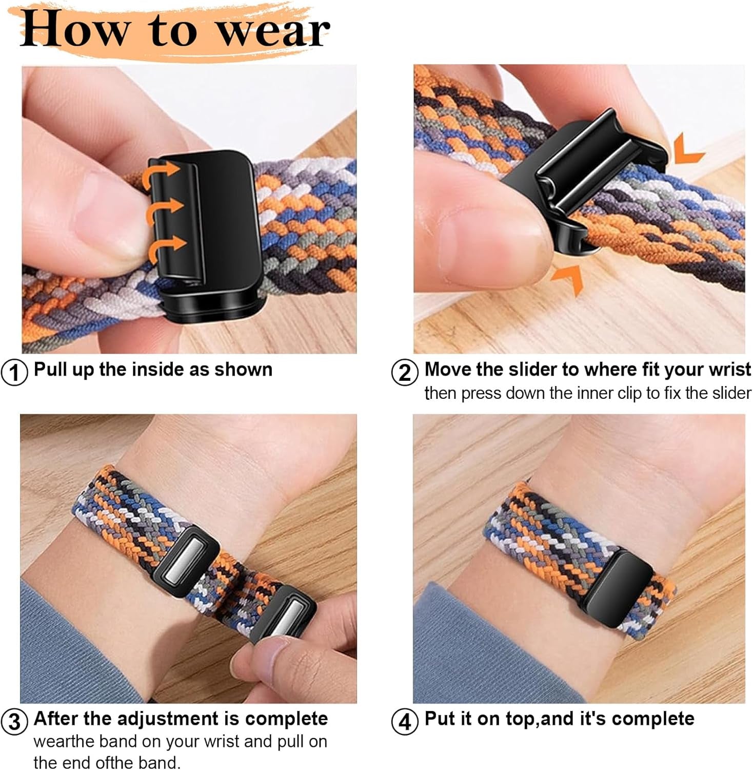 Magnetic Braided Stretchy Loop - Compatible with Apple Watch Band 42Mm 46Mm 40Mm 41Mm 44Mm 45Mm 38Mm Ultra/2 49Mm Women Men,Elastic Woven Fabric Nylon Strap for Iwatch Ultra Series 10 9 8 7 6 5 4 3 SE