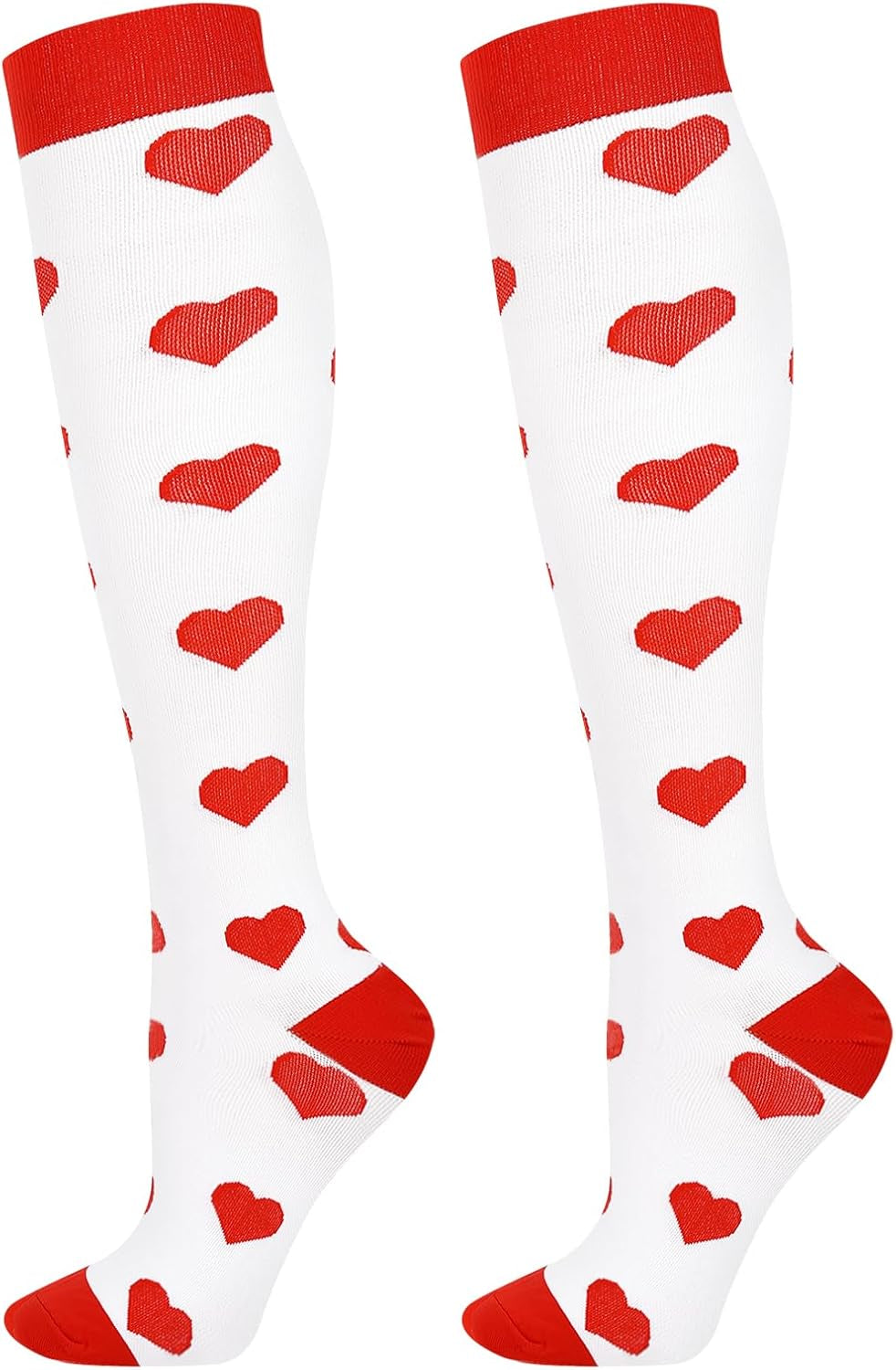 Junely Compression Socks for Women Knee High Festival Socks for Running Work Support Nurses Pregnancy Travel