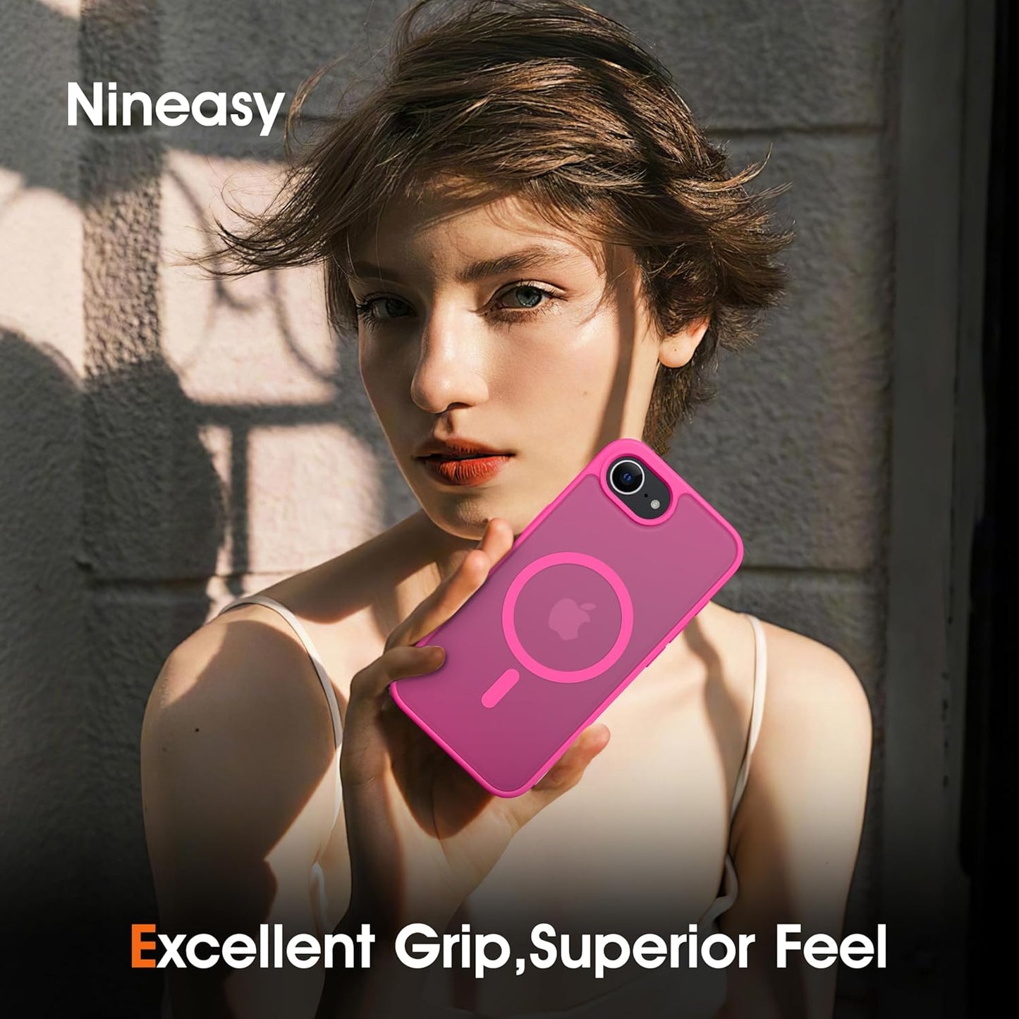 Magnetic for Iphone 16E Case [Fit for Magsafe Accessories][Anti-Fingerprint][Anti-Scratch][Military-Grade Drop Protection] Translucent Matte Back Slim Shockproof Phone Case for Iphone 16E 6.1"