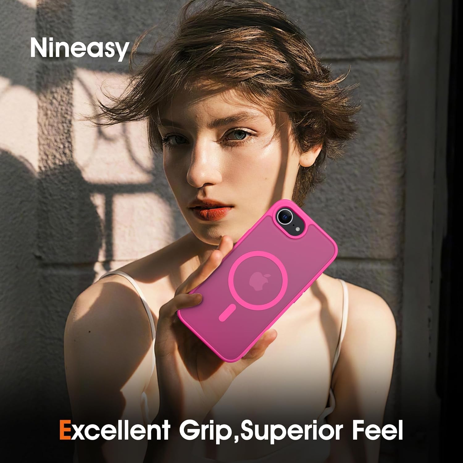 Magnetic for Iphone 16E Case [Fit for Magsafe Accessories][Anti-Fingerprint][Anti-Scratch][Military-Grade Drop Protection] Translucent Matte Back Slim Shockproof Phone Case for Iphone 16E 6.1"