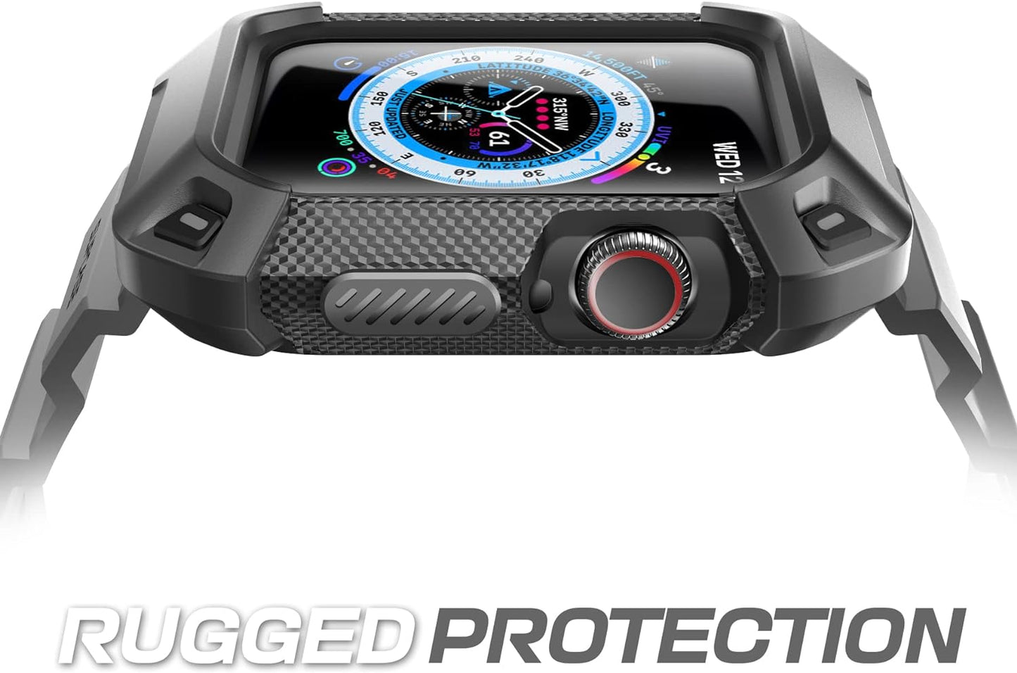 for Apple Watch 9/8/7/6/SE/5/4 45/44Mm Case with Band (Unicorn Beetle Pro), [Anti-Scratch] [Bumper Protector] Rugged Men Cover with Adjustable Strap Band for Iwatch 9/8/7/6/SE/5/4