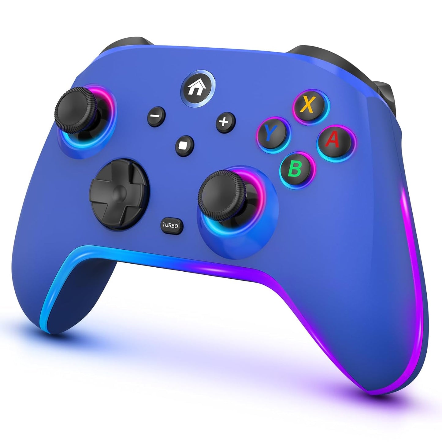Wireless Switch Controllers for Nitendo Switch/Oled/Lite, 1200Mah Switch Pro Controller with 10 Color Light Modes, Rechargeable Switch Turbo Control with Turbo, Vibration, 6-Axis Gyro, Wake Up