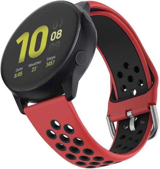 Compatible with Garmin Watch Band 20Mm 22Mm,Classic Soft Silicone Replacement Strap for Samsung Galaxy Watch 42Mm 46Mm /Garmin Vivoactive 3/Garmin Vivoactive 4