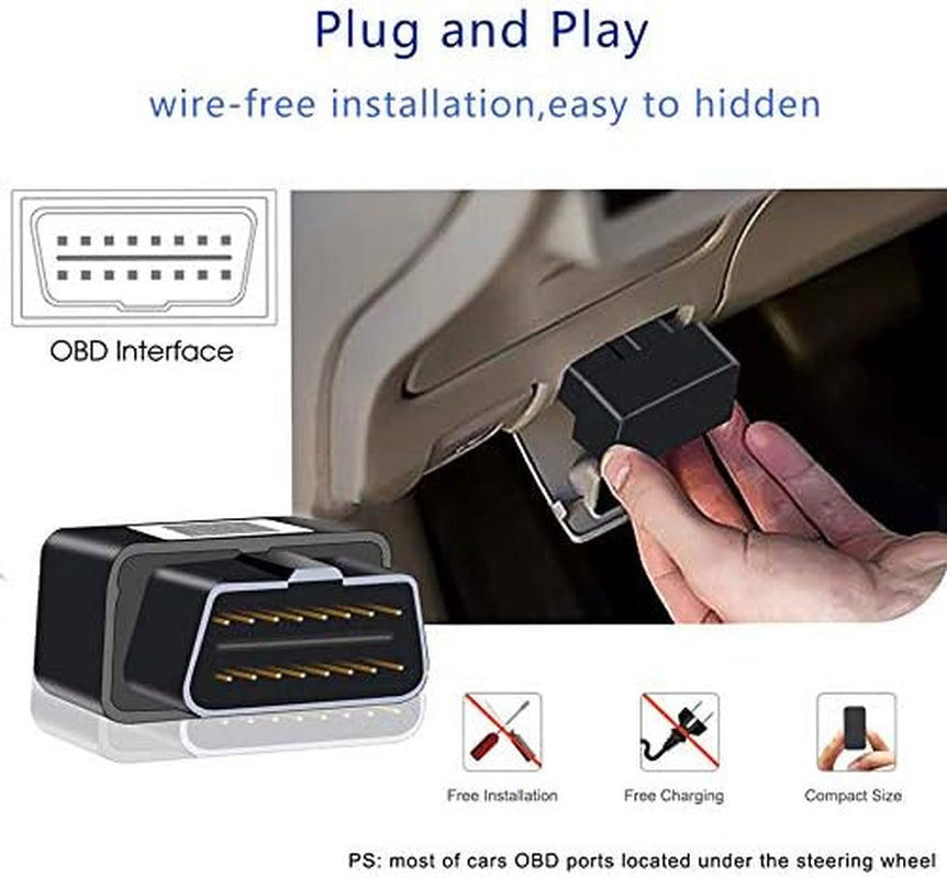 4G OBD GPS Tracker for Vehicles One Month Fee Included Real Time OBD2 Mini Fleet GPS Tracker Hidden Car Tracking Device Location Locator TRUCK DRIVER