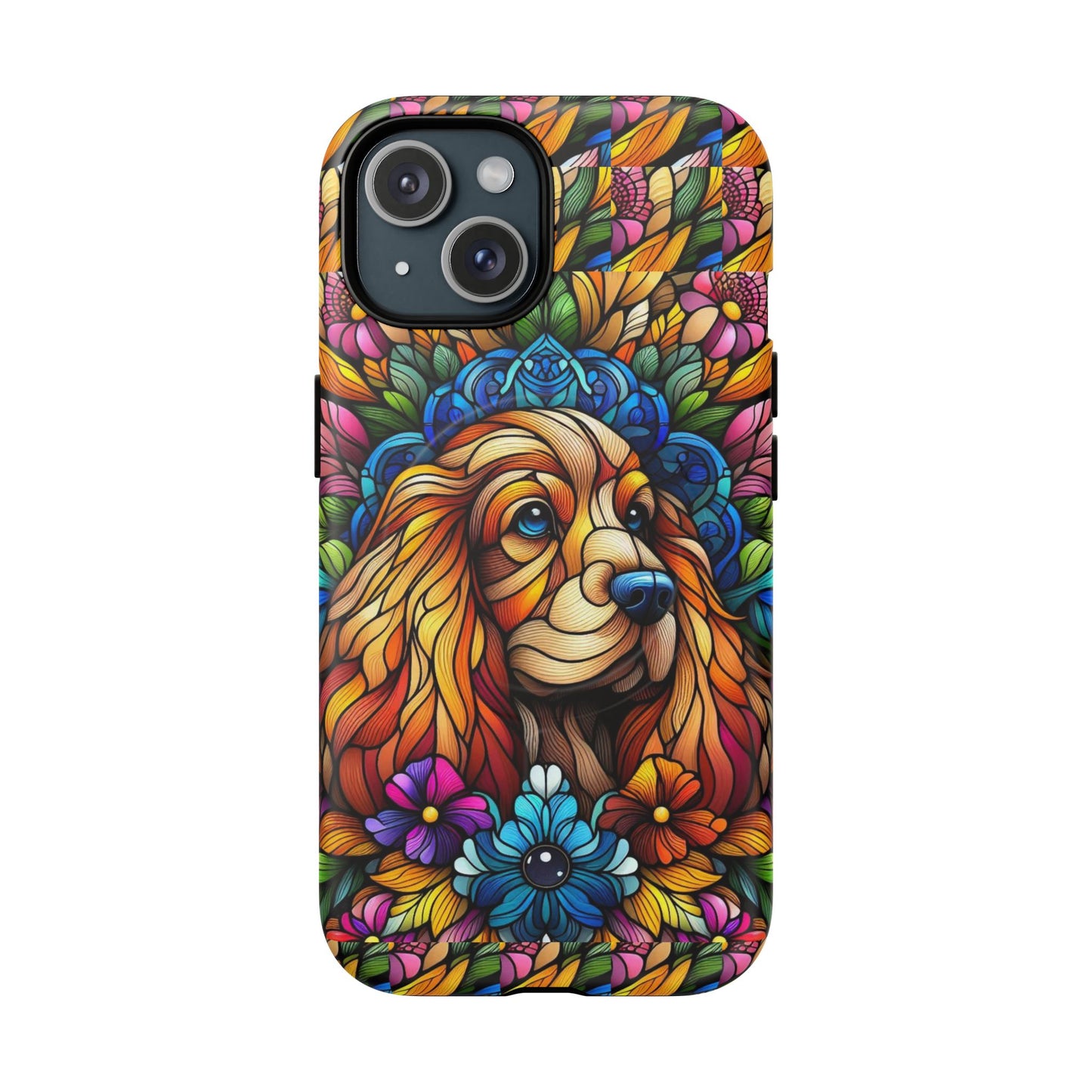 Dog Stained Glass Magnetic Cases