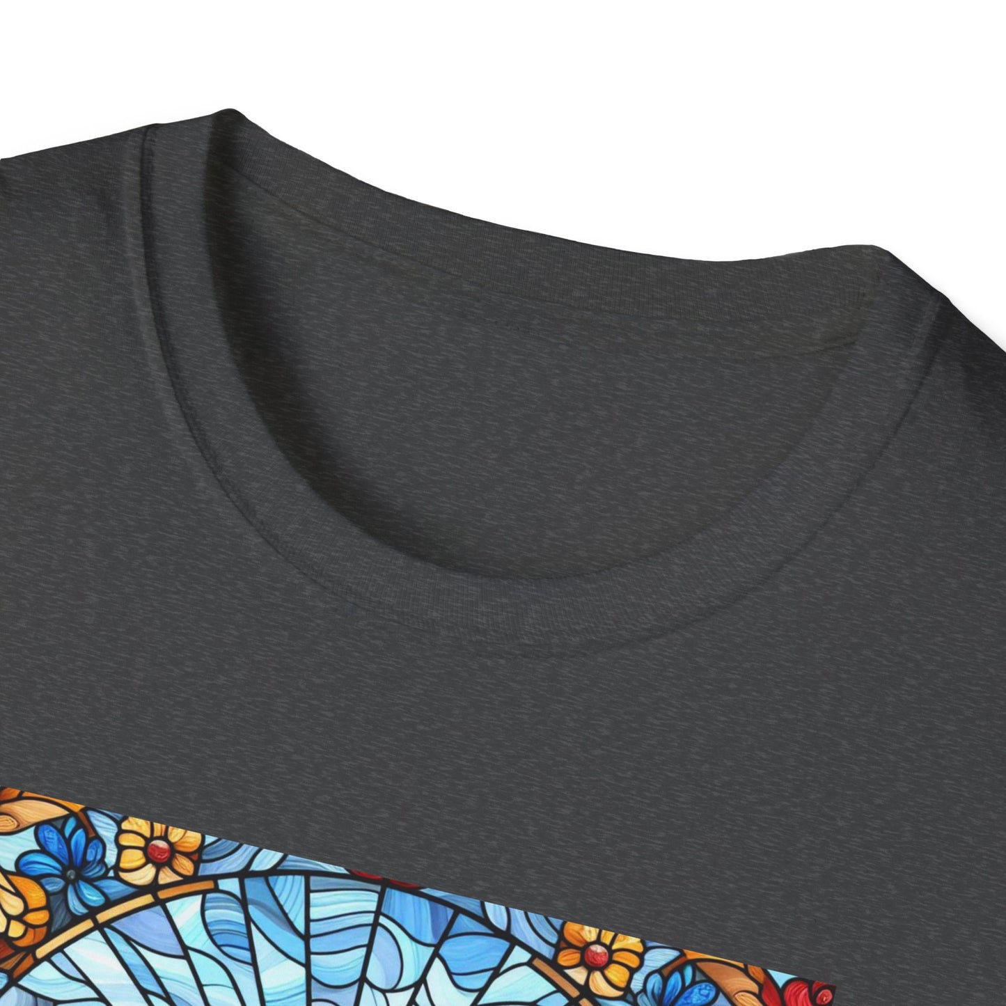 Dachshund Stained Glass Unisex Softstyle T-Shirt