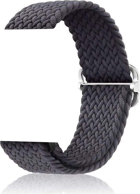 Stretchy Solo Loop Compatible with Apple Watch Band 38Mm 40Mm 41Mm 42Mm 44Mm 45Mm 49Mm, Adjustable Nylon Braided Elastic Sport Straps Womens Men Wristbands for Iwatch Series 8 7 6 5 4 3 2 1 SE Ultra, Elastic Sport Wristbands (38/40/41Mm, Dark Grey)