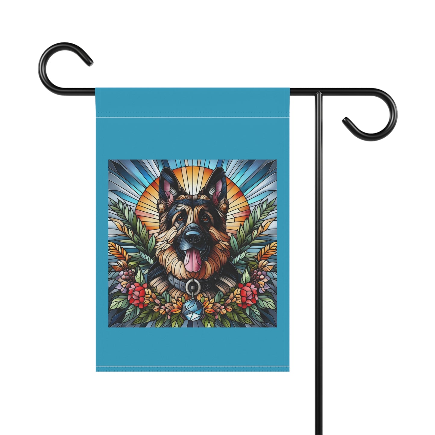 Dog Lover's Garden Flag - Vibrant German Shepherd Design