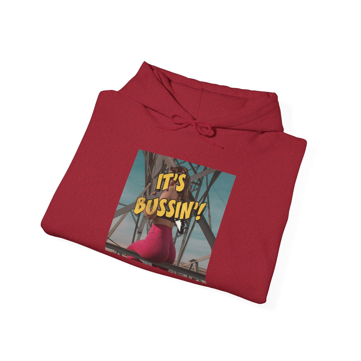 IT'S BUSSIN BOOTY Unisex Heavy Blend™ Hooded Sweatshirt