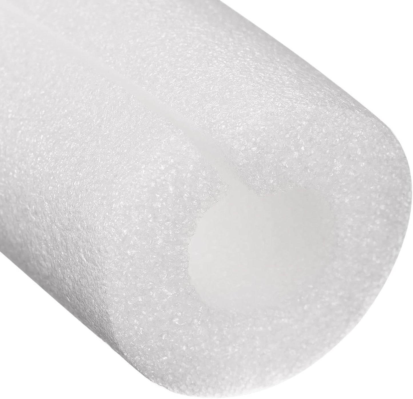 Foam Tube Pipe Insulation Freeze Protection Cover 3.28 Ft Length 1.18In ID 2.36In OD Pipe Insulation Kits White 2 Pack