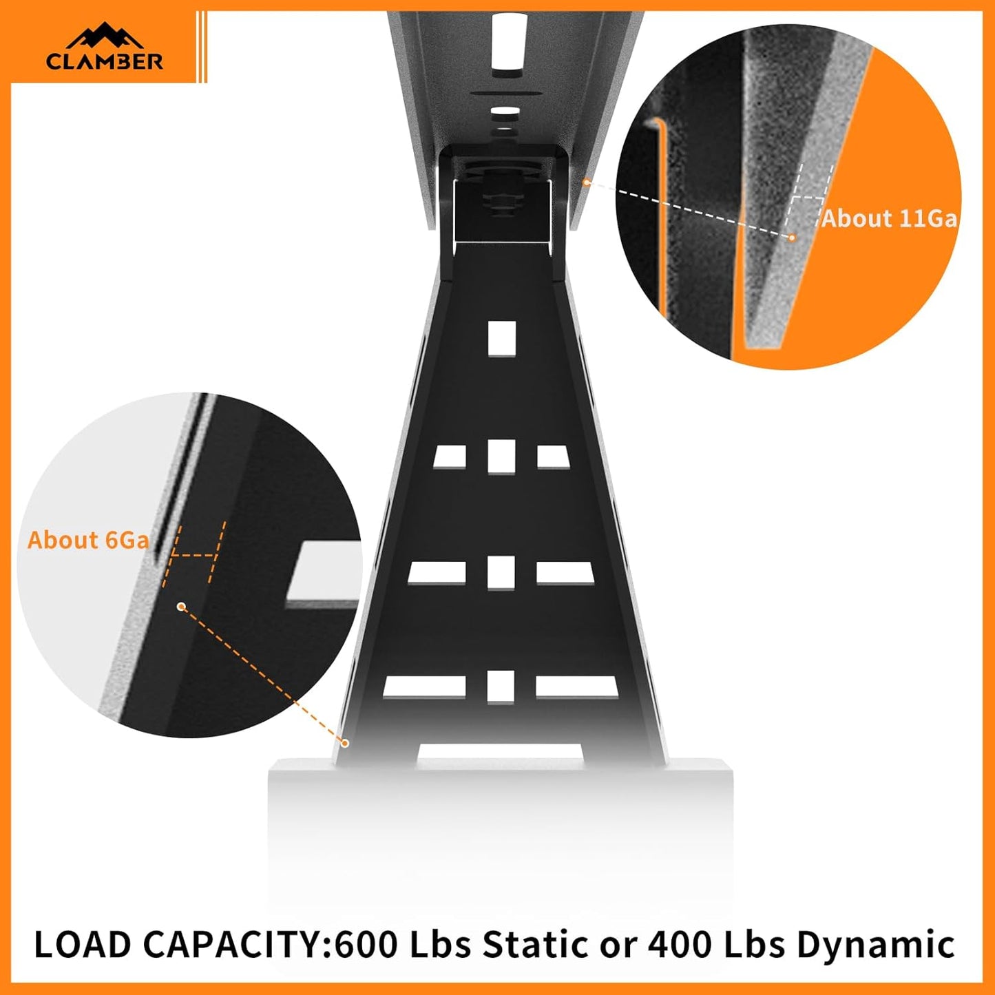 Overland Bed Bars for Full-Size Pickup Truck, Adjustable Ladder Racks Cross Bar Bed Racks Compatible with Ford F-Series, Silverado, Sierra, Ram, Titan & XD, Tundra