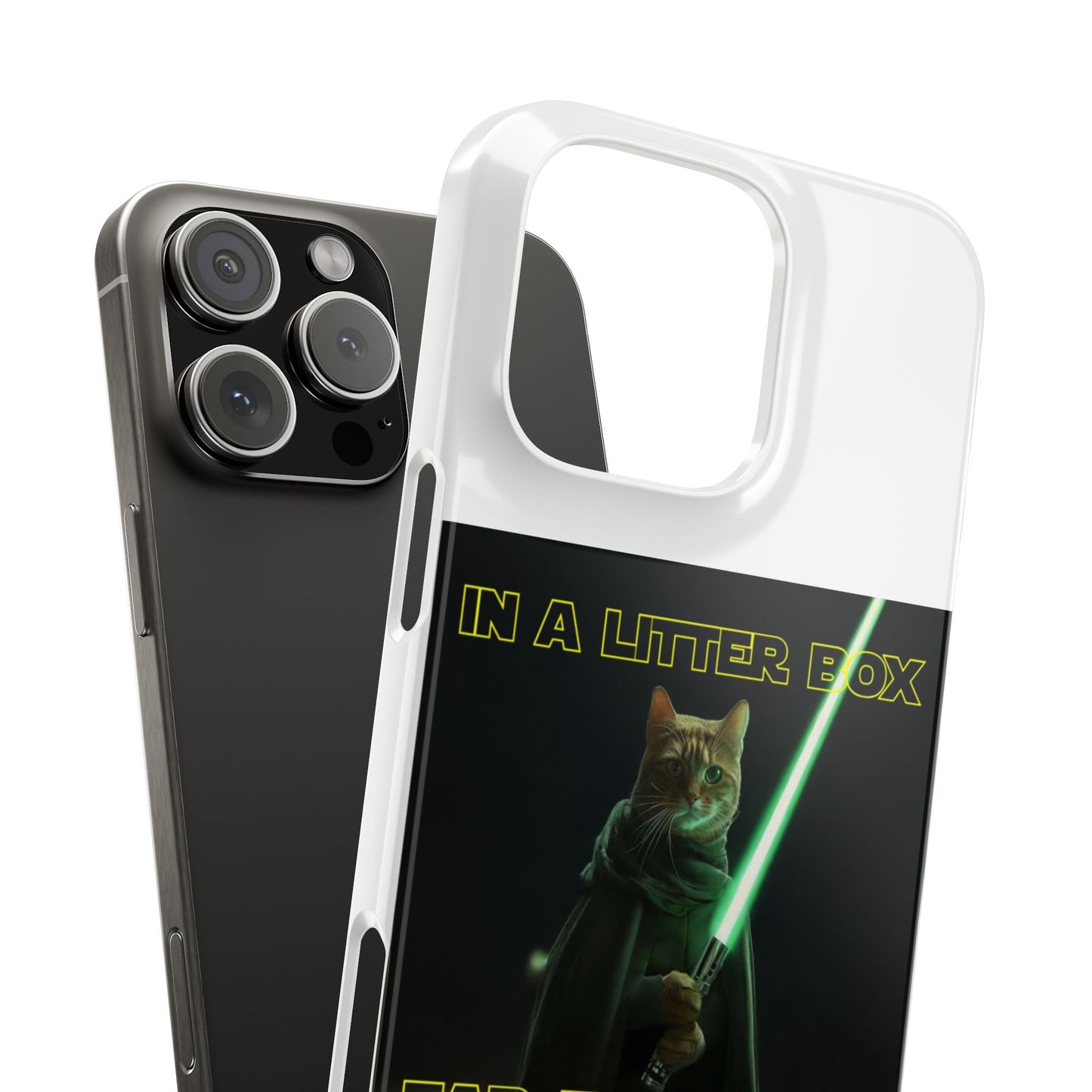 STAR WARS CAT IN A LITTER BOX FAR FAR AWAY  Slim Phone Cases