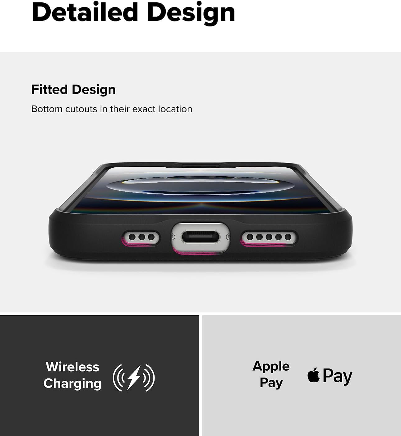 Onyx [Feels Good in the Hand] Compatible with Iphone 16E Case, Anti-Fingerprint Technology Prevents Oily Smudges Non-Slip Enhanced Grip Precise Cutouts for Camera - Black