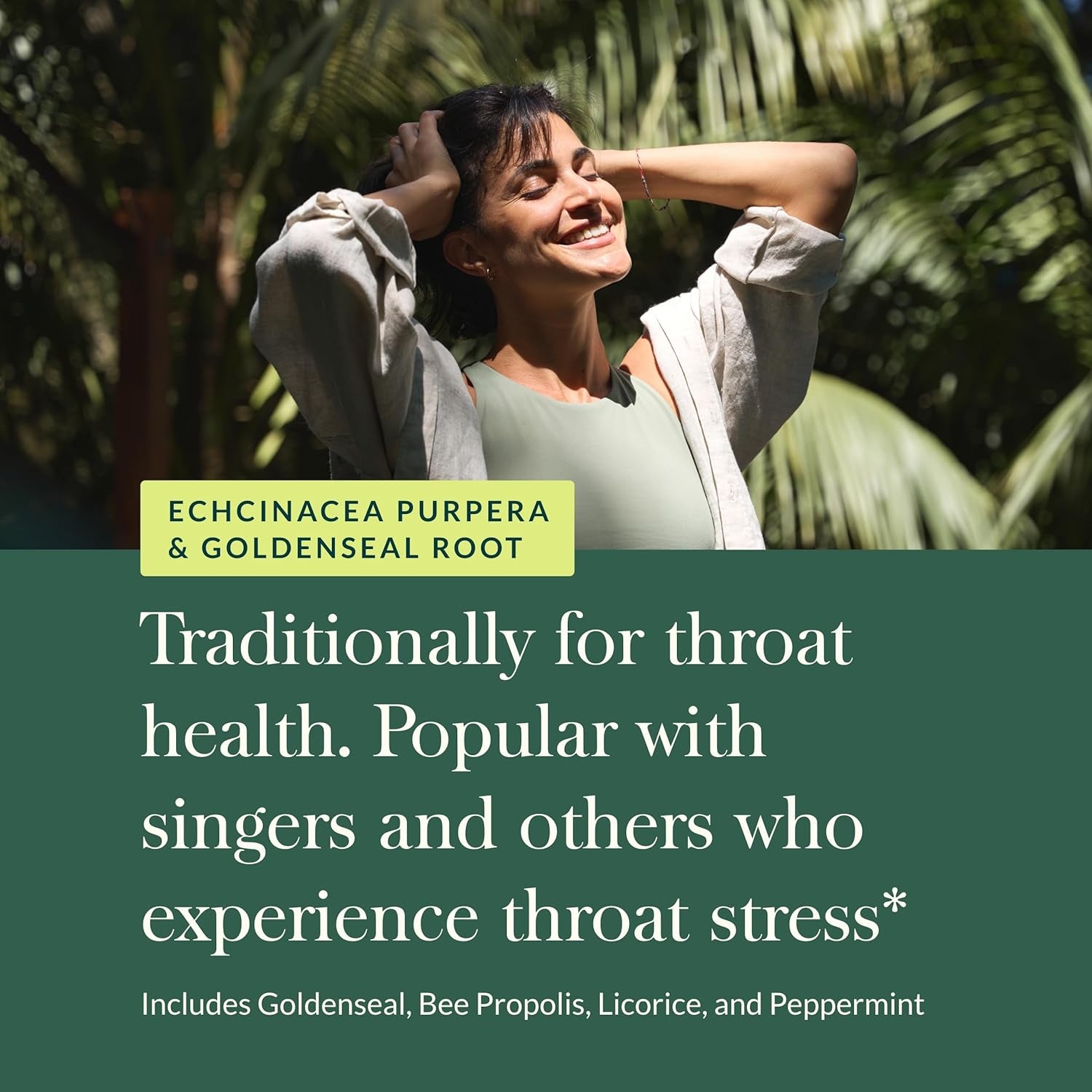 Echinacea Goldenseal Propolis Throat Spray - for Immune Support & Throat Health - with Licorice Root, Thyme, Echinacea, Peppermint & Oregon Grape - Organic 1 Fl Oz Spray Bottle TLBH