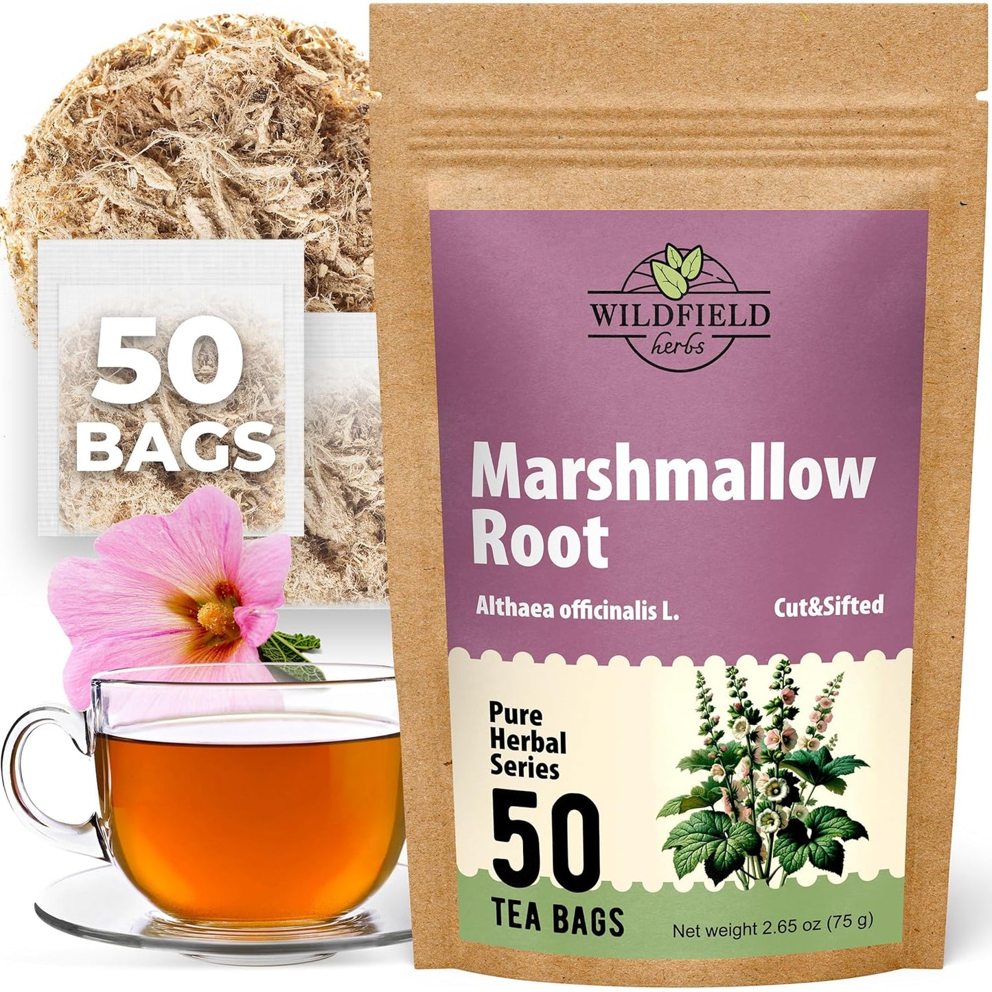 100 Bags Ginger Tea Bags Ginger Root Tea Dry Dried Herb (Zingiber Officinale) - 100 Count 1.5G Tea Bags Ginger Raíz De Jengibre TLBH