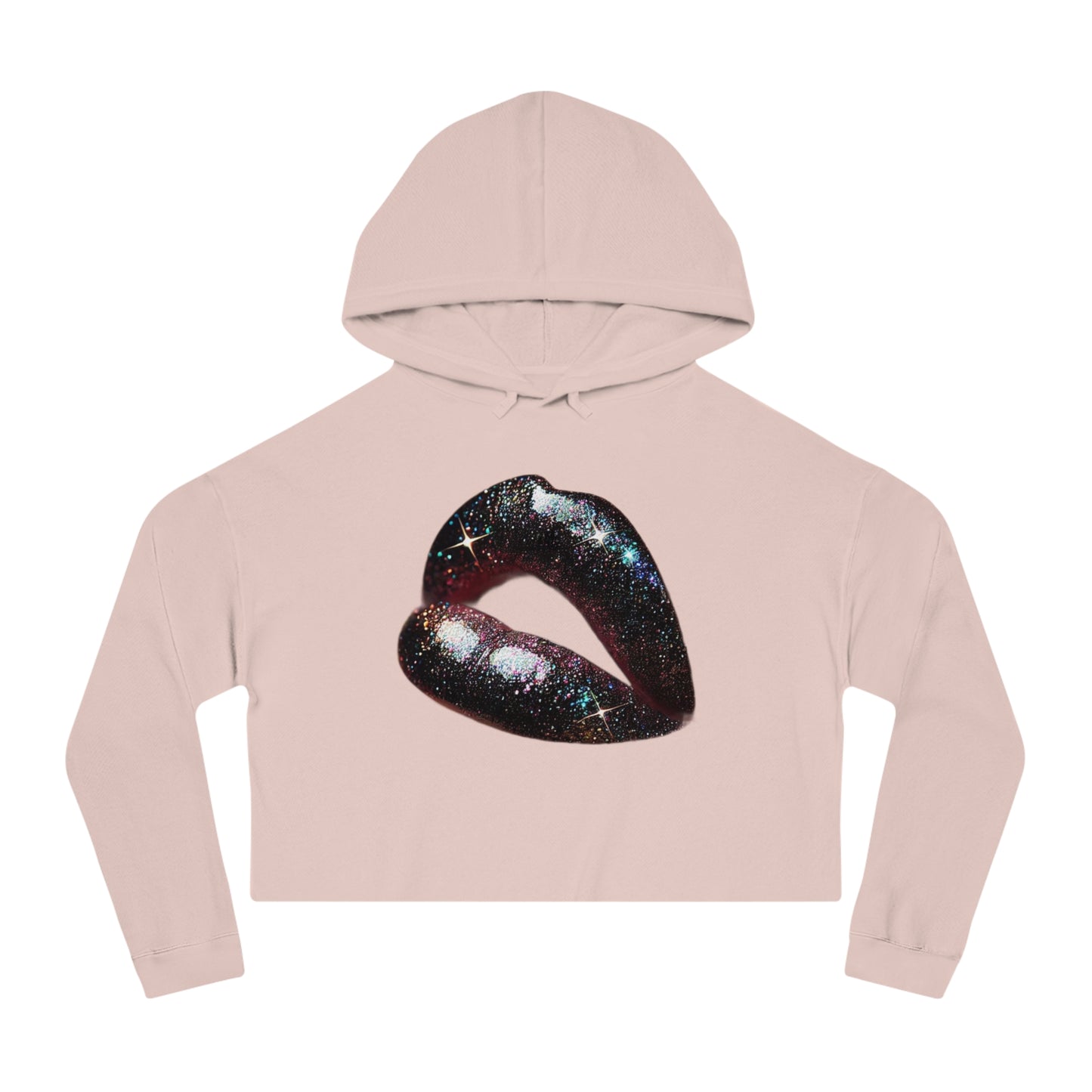 GALAXY LIP GLOSS Women’s Cropped Hooded Sweatshirt
