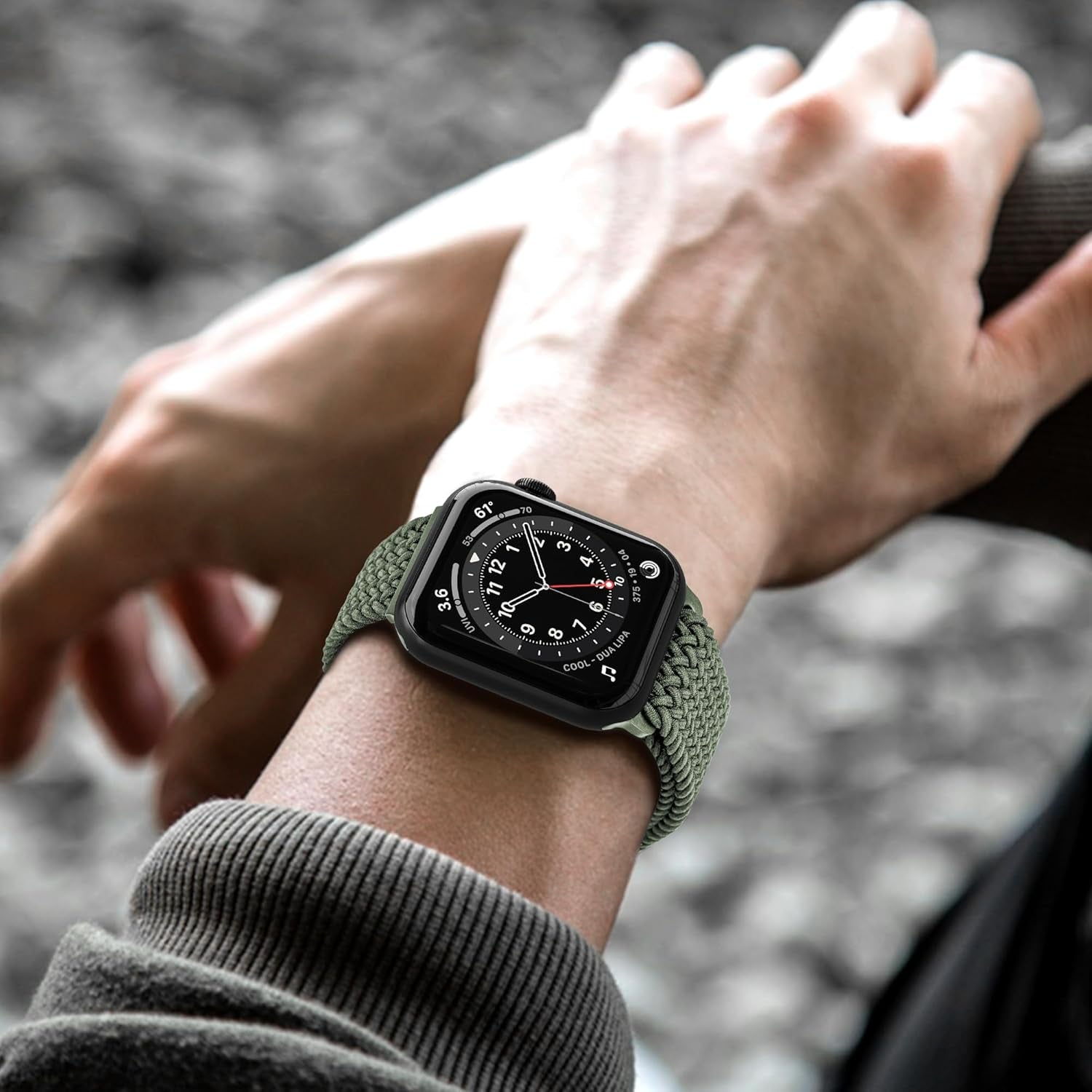Magnetic Stretchy Watch Band Compatible for Apple Watch Band 38Mm 40Mm 41Mm,Comfortable Adjustable Straps Wristbands for Iwatch Series 9 8 7 6 5 4 SE 3 2 1 Ultra 1 2 Women Men, Army Green