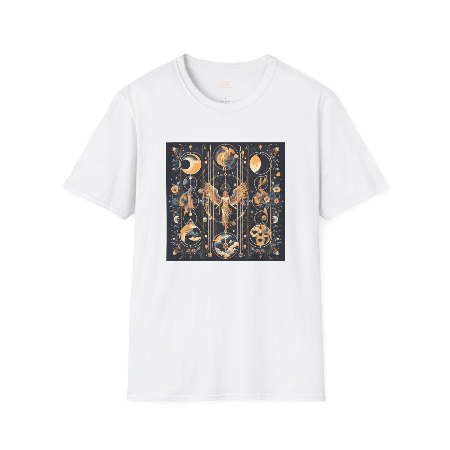 Celestial tarot design By Erik B. Unisex Softstyle T-Shirt