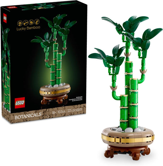 Botanicals Lucky Bamboo Building Set - Artificial Plant for Indoor Home Décor, Adults Ages 18+ - Fake Plant Decoration for Table, Desk, Office - Gift for Valentines Day - 10344