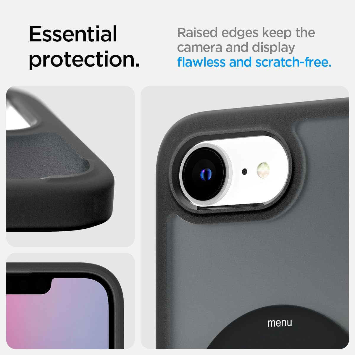 for Iphone 16E Case, Ultra Hybrid Magfit [Compatible with Magsafe Accessories] [Anti-Yellowing] [Military-Grade Protection] - Classic Black