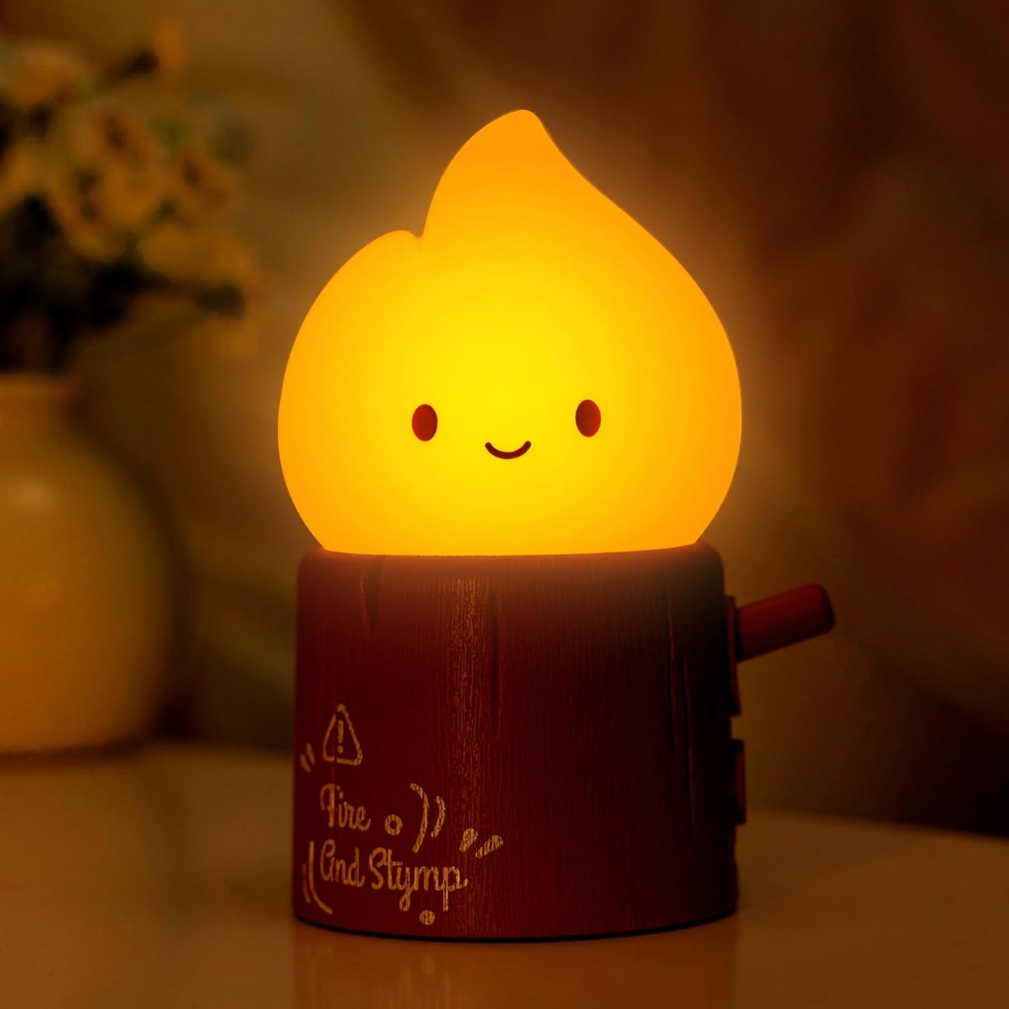 Lucky Capybara Night Light,Lotus Lamp, Cute Lamp and Cozy Lighting,Rotate to Adjust Brightness,Rechargeable Night Light for Kids, Cute Stuff Gifts for Children,Lucky Capybara Bring Good Luck