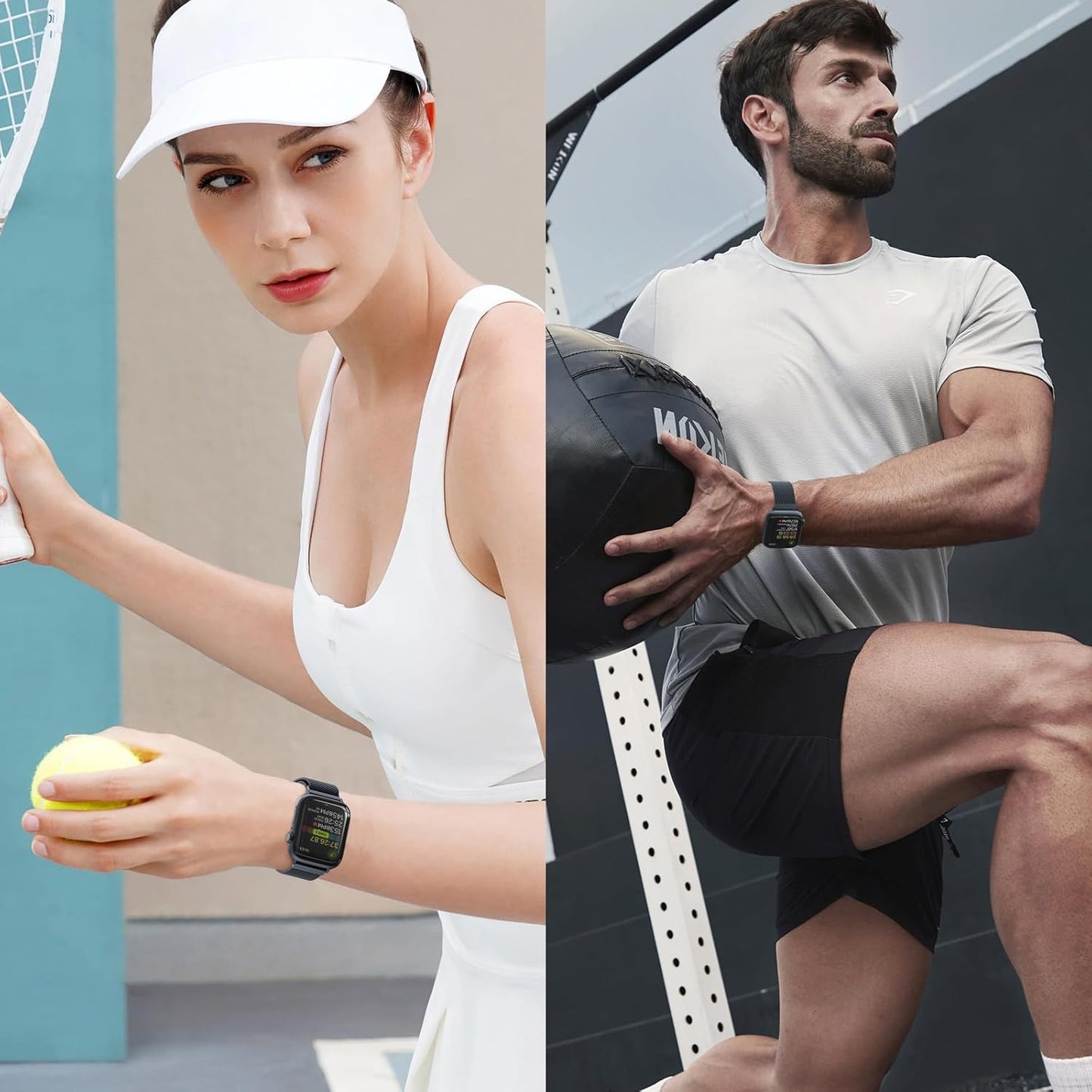 Mesh Metal Loop Compatible with Apple Watch Band 40Mm 41Mm 38Mm 44Mm 45Mm 49Mm Series Ultra SE 9 8 7 6 5 4 3 2 1 Women Men, Stainless Steel Strap with Magnetic Clasp for Iwatch Bands