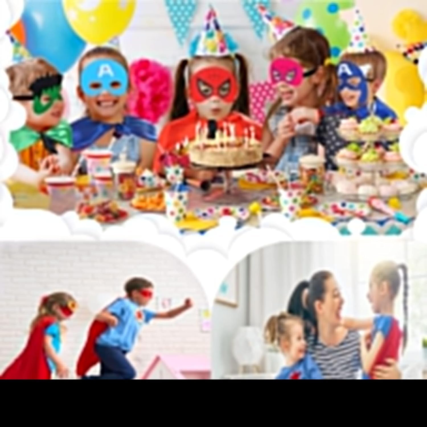 Kids Capes and Masks - Halloween Costume Capes Party Dress up Toys Kids Capes 4-10 Year for Boys Birthday Party Gifts