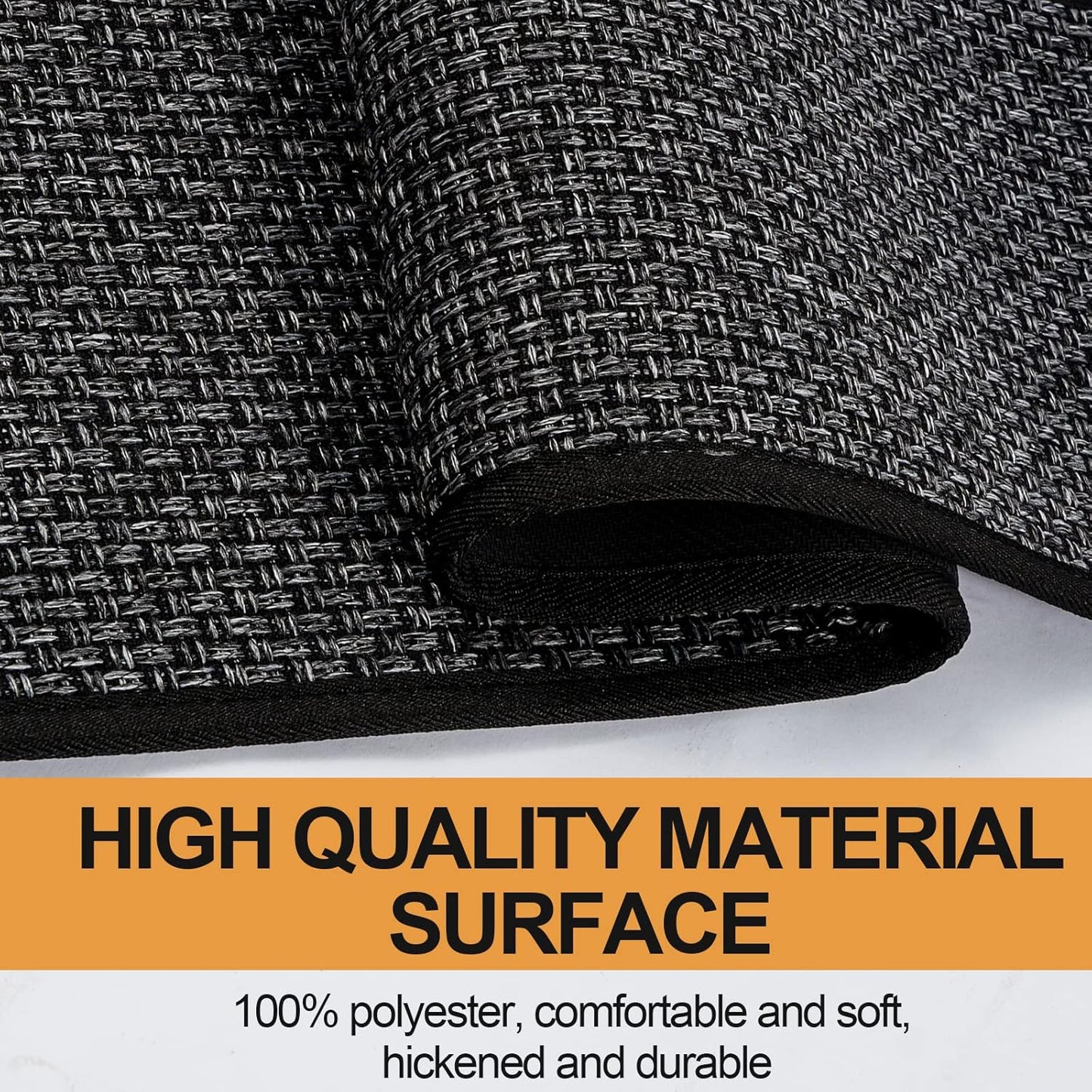 Stair Treads Carpet for Wooden Steps, Non Slip Landing Mat Rug Whit Rubber Backing, Polyester Soft Stairs Resistant Indoor Skid Runner Safety Rugs for Family, Absorbent Washable 31" X 31" Dark Gray