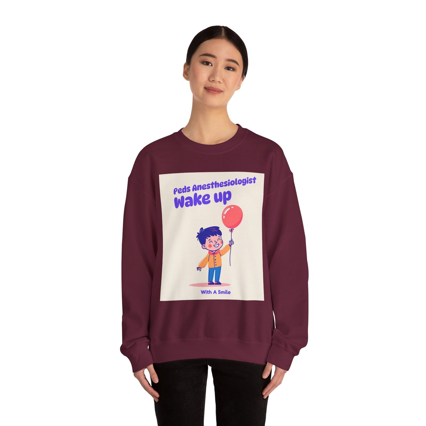 Pediatrics Peds Anesthesiologist Crewneck Sweatshirt