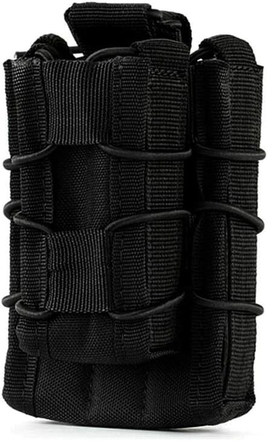 Tactical Molle Magazine Pouch Open-Top Single Pistol Mag Pouch AR/M4/M16 Cartridge Clip Pouch Hunting Bag