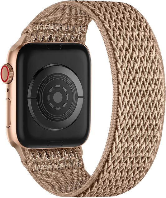 Braided Solo Loop Compatible with Apple Watch Band 46Mm 49Mm 45Mm 44Mm 42Mm 41Mm 40Mm 38Mm Men Women, Stretchy Solace Elastic Sport Wristbands for Iwatch Ultra Series 10/9/8/7/6/5/4/3/2/1 SE