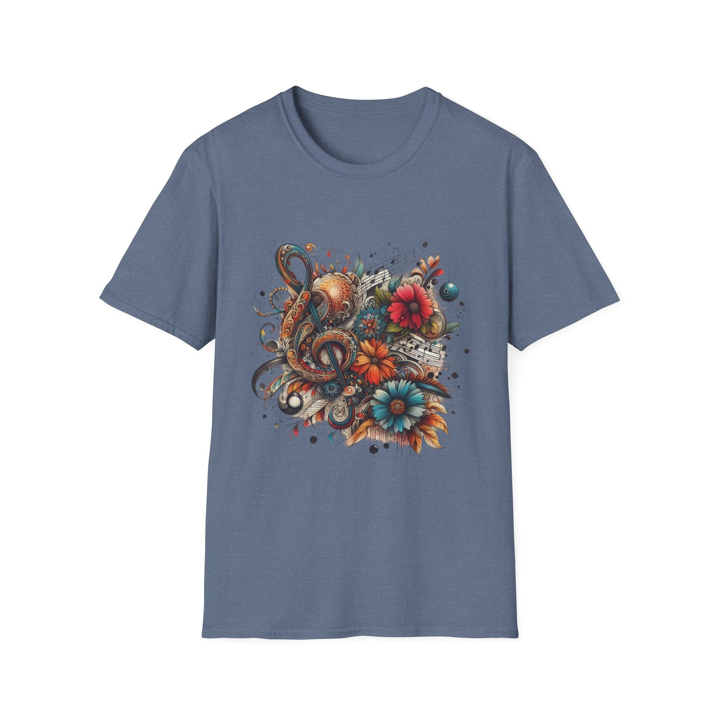 Angie Stone inspired Colorful Artistic Floral Unisex T-Shirt - Graphic Tee for Art Lovers