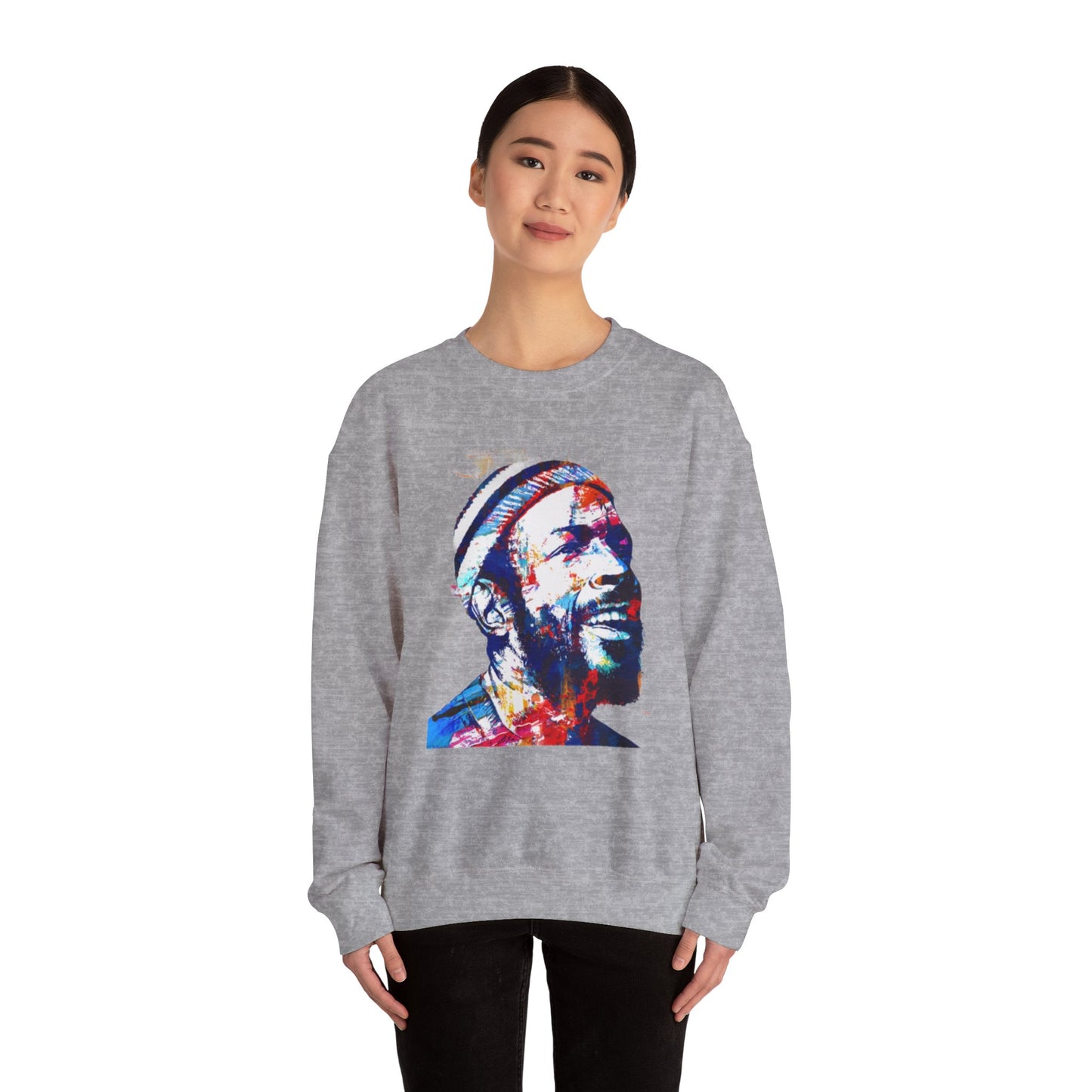 Marvin Gaye Abstract Paintings Unisex Heavy Blend™ Crewneck Sweatshirt
