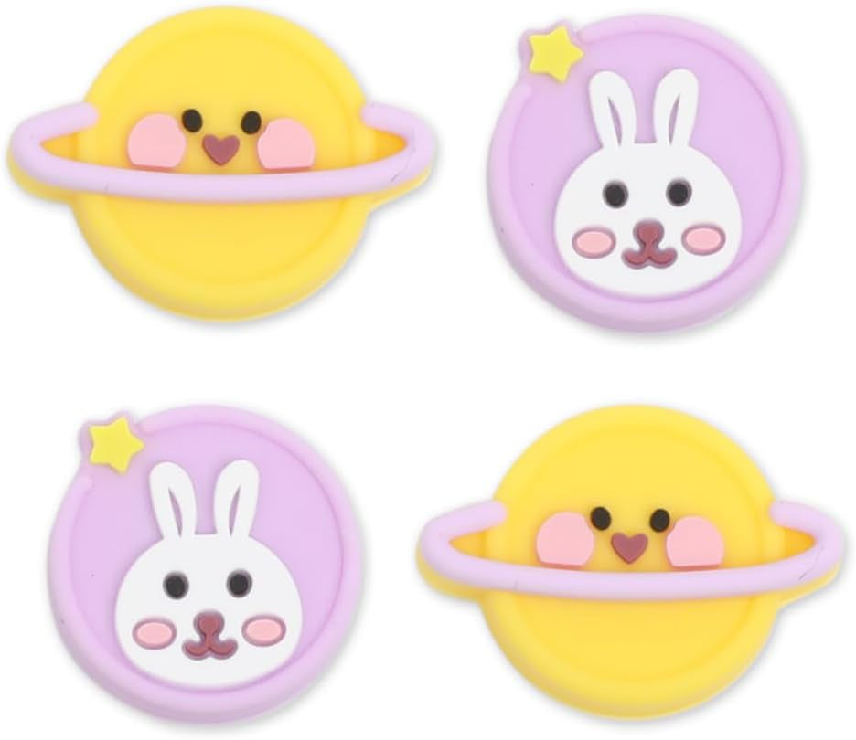 Switch Thumb Grips Caps, Cute Kitty Joystick Caps for Nintendo Switch/Lite/Switch OLED, 4 PCS Thumbstick Cover, Analog Stick Button Cover for NS Joycon Controller Accessories,Strawberry