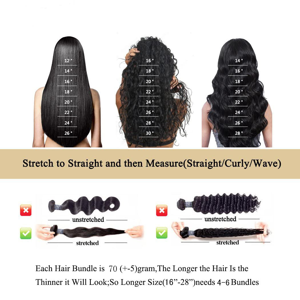 Straight Human Hair Bundles Weave 8 8 8 Inch 100% Unprocessed Brazilian Virgin Weave Hair Human Bundles for Women Remy Weft Short Human Hair 3 Bundles Straight Hair Extensions Natural Black Color