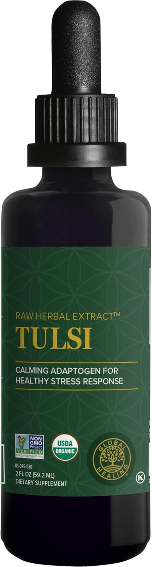 - Organic Tulsi (Holy Basil Leaf Extract) Vegan Liquid Supplement Drops (Organic Basil) - Bioavailable Herb for Normal Stress Response, Natural Energy & Immune Support TLBH