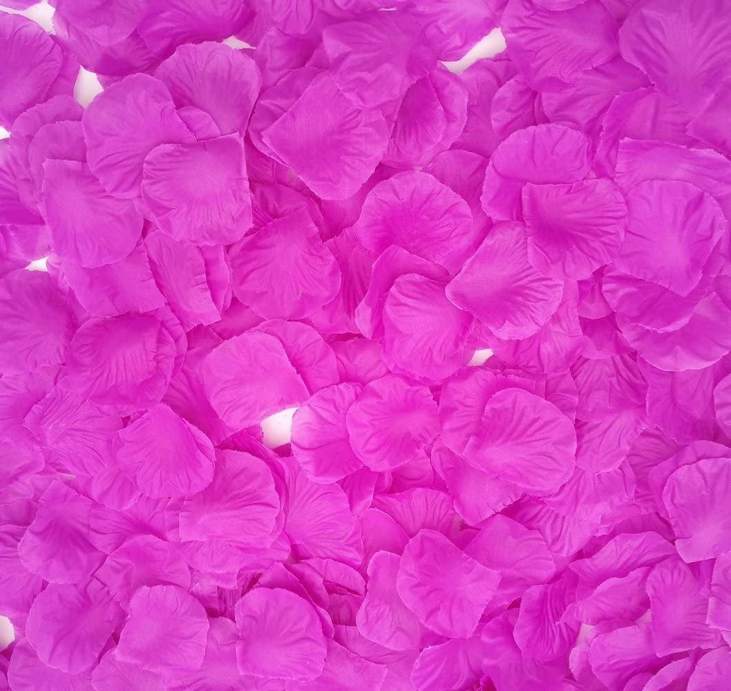 2200 PCS Dark-Red Silk Rose Petals for Valentine'S Day,Romantic Night,Wedding,Proposal Anniversary Flower Decorations