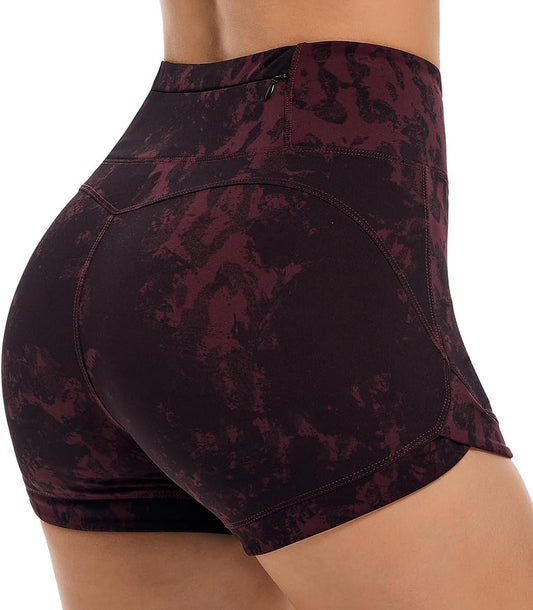 High Waisted Biker Shorts for Women'S with Tummy Control - Women'S Athletic Shorts for Workout Yoga Running,And Gym