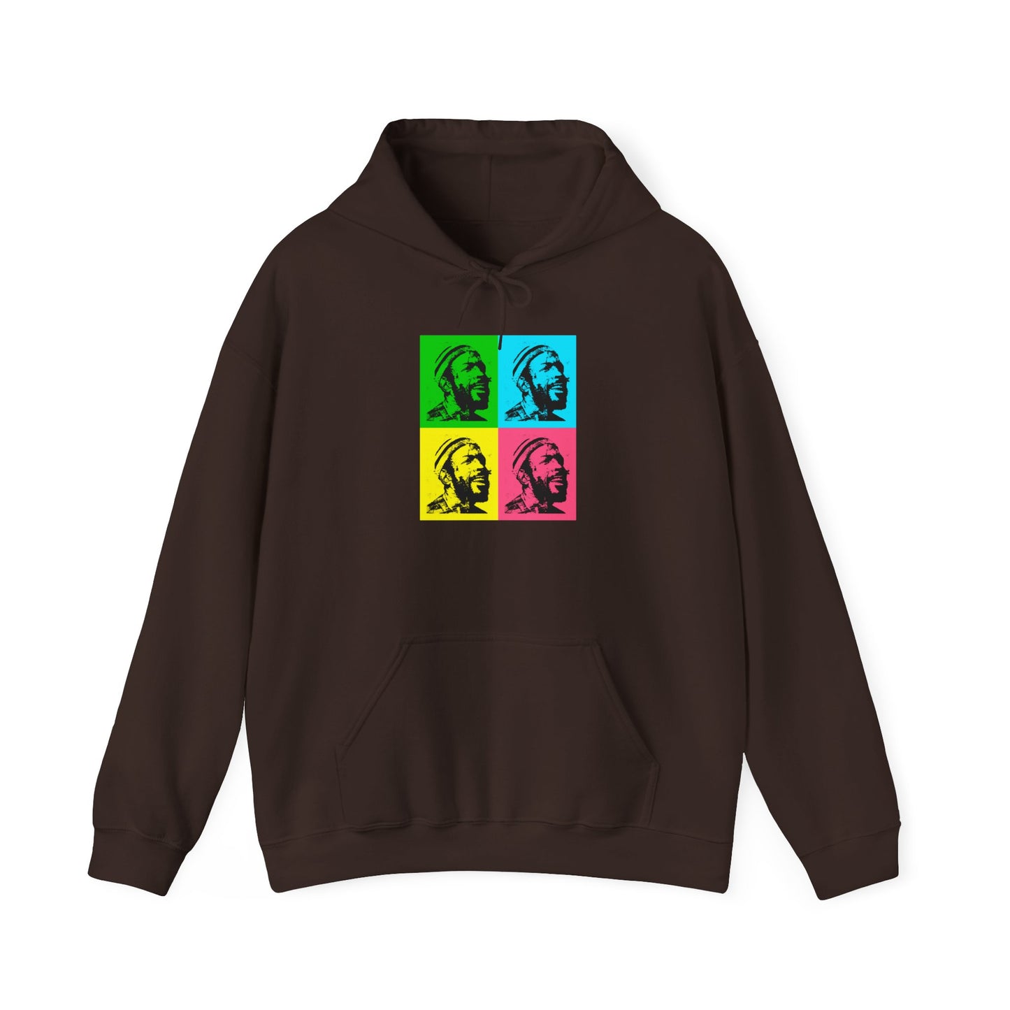 Marvin Gay Andy Warhol Style Pop Art Unisex Heavy Blend™ Hooded Sweatshirt