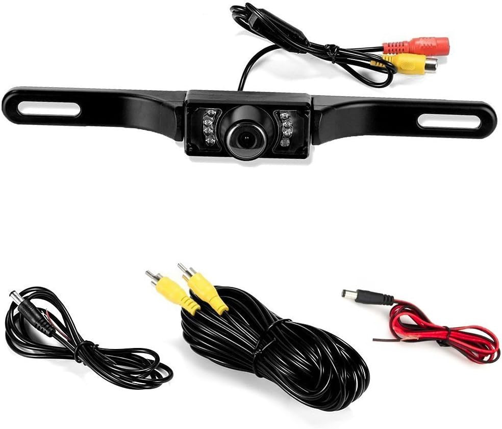 Car Backup Camera Car Rear View Camera,License Plate Reverse Backup Camera Waterproof High Definition 170°Wide Viewing Angle with 7 Infrared Night Vision LED TRUCK DRIVER