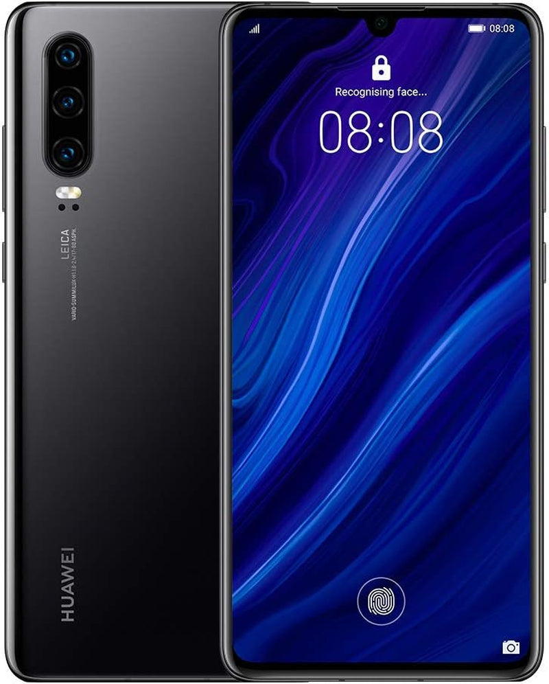 P30 128GB+6GB RAM (ELE-L29) 6.1" LTE Factory Unlocked GSM Smartphone (International Version) (Black)