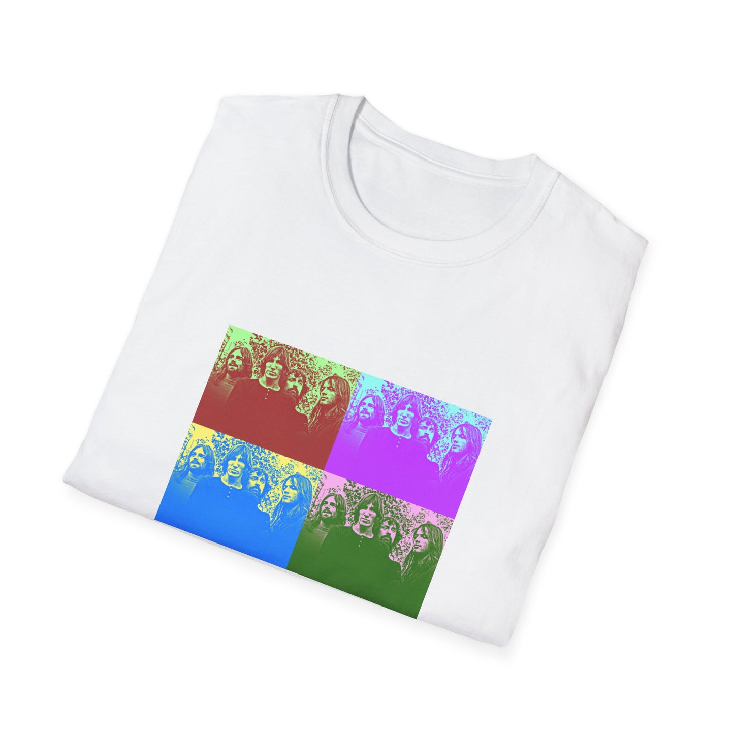 Pink Floyd Andy Warhol Style Pop Art Unisex Softstyle T-Shirt