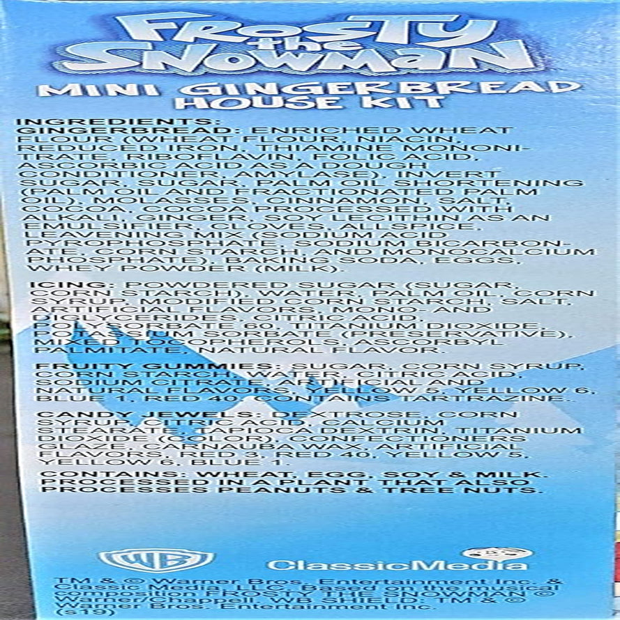 Cookies United Frosty the Snowman Mini Gingerbread House Kit 198G