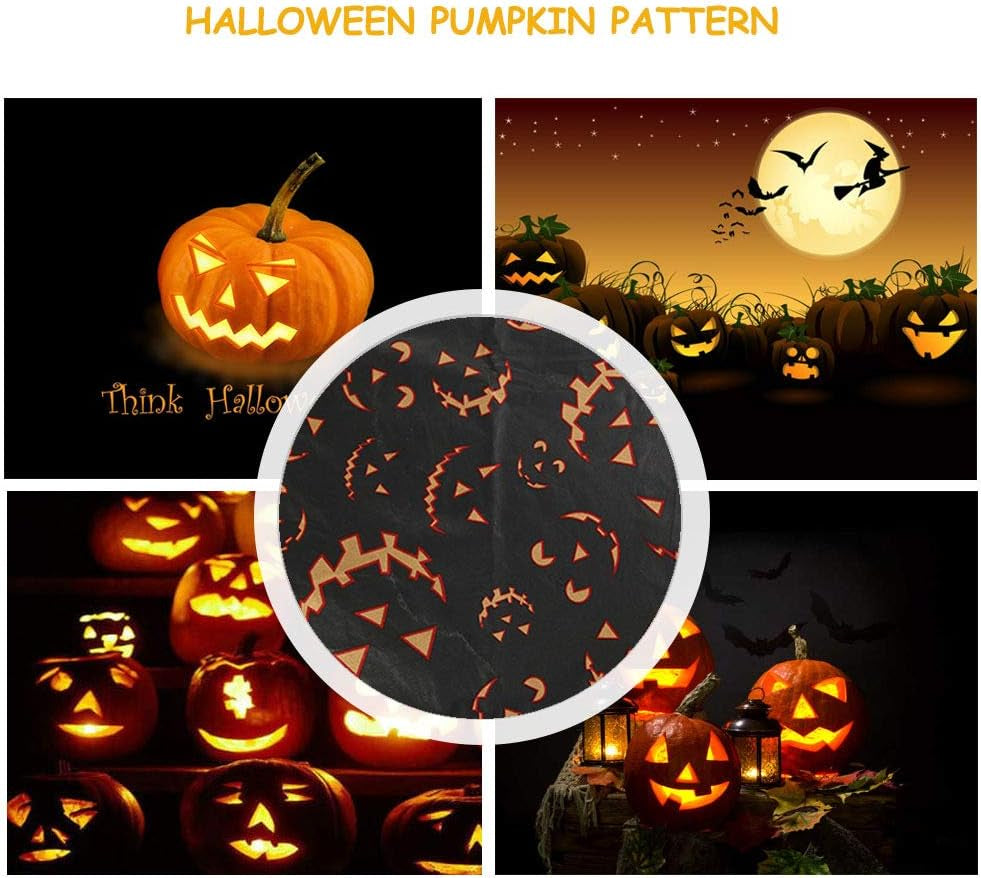 Halloween Tablecloth, 2PCS 54X108 Inch Disposable Table Cover, Rectangle Plastic Halloween Table Cloth for Hunted House Table Decoration, Black